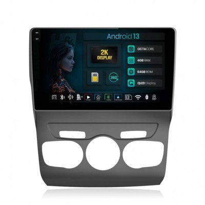 Navigatie 2K Citroen C4L (2011-2016) 4GB RAM Android 13 Octacore Slot Sim 4G DSP GPS Wi-FI Carplay Android Auto USB Bluetooth Waze Touchscreen 10.36 I foto