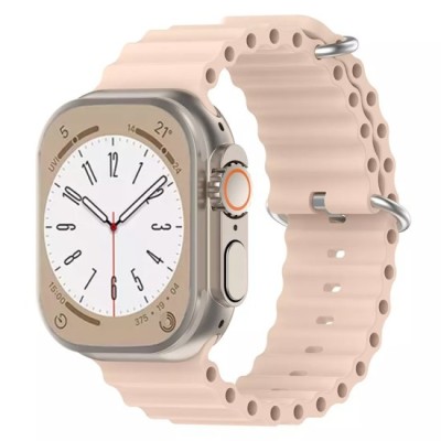 Curea pentru Apple Watch 1/2/3/4/5/6/7/8/9/SE/SE 2/Ultra/Ultra 2 (42/44/45/49mm) - Techsuit Watchband (W038) - Pink foto