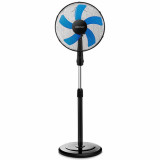 Ventilator cu picior Zelmer, 50 W, 3 viteze, diametru 40 cm, 5 palete, functie oscilatie, inaltime reglabil