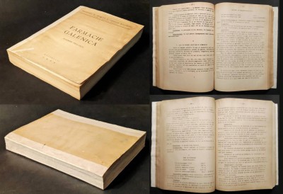 1964 Vechi Retetar Farmaceutic FARMACIA GALENICA &amp;ndash; LUCRARI PRACTICE Preparare Medicamente Tiraj mic, de UZ INTERN Farmacie Medicina tip &amp;quot;Farmacopeea&amp;quot; foto