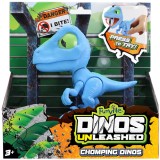 Jucarie interactiva Dinos Unleashed Chomping, Albastru