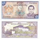 Bhutan 10 Ngultrum 2000 P-22 UNC Bancnota Asiatica