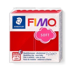 Pastă polimerică FIMO Soft 57g Roșu pompieri aprins