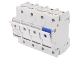 Separator cu Fuzibil D02 pentru Șină DIN 63A 4 Poli