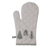 Cumpara ieftin Set 2 manusi Forest termorezistente bumbac bej verde 18x30 cm