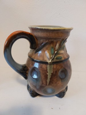 Vaza ceramica artist made, stanta Neckaj, handmade, 24cm inaltime foto