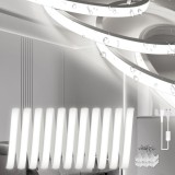 Cumpara ieftin Banda LED Neon 5m, Silicon Impermeabil Ignifuga IP65 Banda LED Alb Natural 4000K 10mm, 230V cu sursa de alimentare