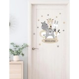 Cumpara ieftin Sticker Perete Autocolant Animale Welcome 60x40cm - 83647