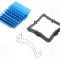 Radiator extrudat, aluminiu, 25mm x 25mm, albastru, Advanced Thermal Solutions - ATS-50250B-C1-R0