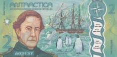 Bancnota Antarctica 2 Dolari 2020 - PNL UNC ( polimer ) foto