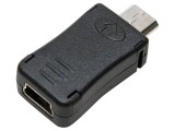 Adaptor USB 2.0 Micro USB la Mini USB 5pin Negru, Logilink