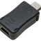 Adaptor USB 2.0 Micro USB la Mini USB 5pin Negru