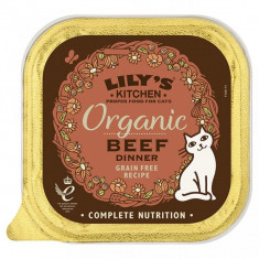 Hrana umeda pentru pisici Lily&#39;s Kitchen Organic Beef Dinner6x 85g