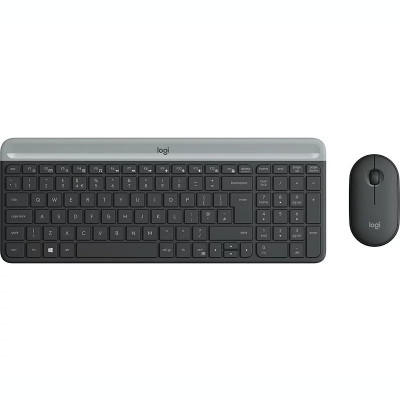 Kit tastatura si mouse LOGITECH Slim GRAPHITE 920-009204 foto