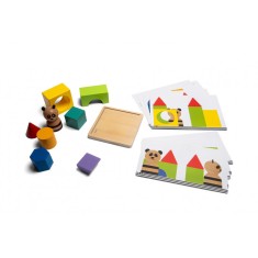 Joc de logica si atentie din lemn-Ursulet Panda puzzle,+4 ani