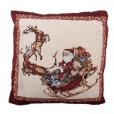Cumpara ieftin Perna Mos Craciun poliester multicolor GT 45x45x4 cm