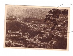 CP Orasul Stalin (Brasov) - Vedere generala, RPR, circulata 1952, colt indoiat