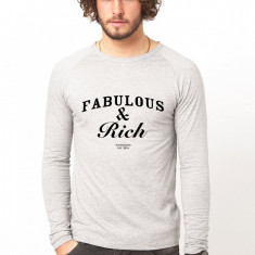 Bluza gri, barbati, Fabulous & Rich - S