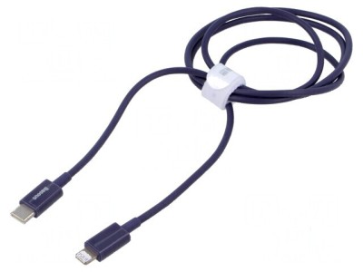 Cablu USB 2.0 Apple Lightning și USB C, 1m, High Speed foto