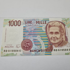 bancnota italia 1000 L 1990