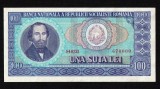 ROMANIA - 100 lei 1966 UNC , serie foarte frumoasa : 670000 . Necirculata