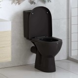 vidaXL Capac WC cu &icirc;nchidere silențioasă, eliberare rapidă, negru 145022