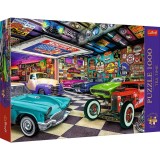 Puzzle Trefl 1000 Premium Plus Tea Time Garajul Colectionarului De Masini, TREFL 1000P