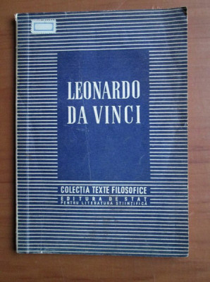 Leonardo Da Vinci (Colectia Texte Filosofice) foto