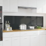 VidaXL Spate de bucătărie 2 pcs Gri &icirc;nchis 90 x 50 cm 3415465