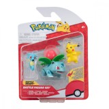 Pokemon - Set 3 figurine de actiune, (Pikachu #2 &amp; Horsea &amp; Ivysaur) S16