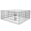 Tarc pentru animale de companie, din fier, forma configurabila, cu usa de acces, 3XL, 155x155x61cm, negru Household NewTrend, Oem