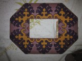 rama din material textil veche originala ca noua exterior 35x25 cm si interior 14x9cm