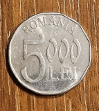 Moneda 5000 Lei 2003 Romania, Stare XF, Luciu Monetarie