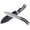Cutit de vanatoare DEPOX&reg;, Comando Friend, 33 cm, otel inoxidabil, argintiu, teaca piele inclusa