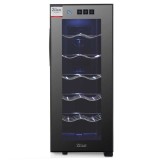 Racitor de vin 12 sticle, 33L, control touch, negru