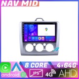 Navigatie Ford Focus 2 Manual KIT 140 manual EDOTEC-LITE Android Ecran 720P Octa Core 4 64 Carplay