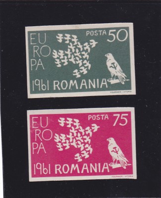 Spania/Romania, Exil romanesc., em. a XXV-a, Europa 1961, nedant., 1961, MNH. foto