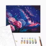 Set pictura pe numere - Anna Steshenko - Night flowers | Brushme