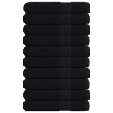 Gossi prosoape frogn 10 buc., negru, 100x200 cm, 360 g/m2