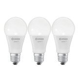 Set Becuri LED Ledvance Smart+, A100, WiFi, 14 W, 1521 Lumeni, 6500 K reglabil, E27, A+, dimabil, aplicatie, 3 bucati