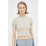 Levi&#039;s tricou din bumbac culoarea bej