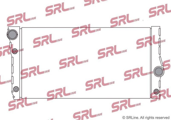 Radiator BMW Seria 5 F10/F11, 5 Gt F07, 6/ Gran Coupe F06/F12/F13, 7 F01/F02, motor: 3.0 R6 T, intrare - conector rapid, 600x326x32, SRLine, miez si
