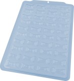 Forma Ciocolata Codita Sirena Tripla, 39 Cavitati, 43.5x21x7.5mm, BWB, Bomboane, Praline, Decor Torturi