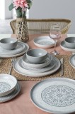 Keramika Set de vesela - Stone Nordic - 24 bucăți - 6 persoane - Stoneware