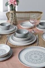 Keramika Set de vesela - Stone Nordic - 24 bucăți - 6 persoane - Stoneware