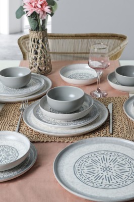 Keramika Set de vesela - Stone Nordic - 24 bucăți - 6 persoane - Stoneware foto