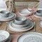 Keramika Set de vesela - Stone Nordic - 24 bucăți - 6 persoane - Stoneware