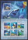 Sao Tome si Principe 2007 - Viața marină, Coliță + Bloc, Cota 16 EURO, MNH