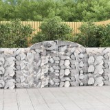 Cumpara ieftin Coșuri gabion arcuite 12 buc, 300x30x100/120 cm fier galvanizat