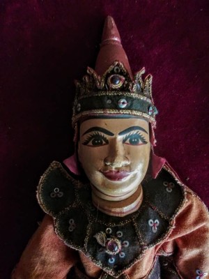 Set Papusi Sculptate in Lemn Articulate Bali de la Exotique foto